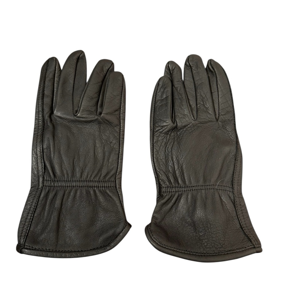Zara Black Leather Gloves